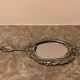 Miroir à main argenté made in Belgium