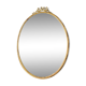 Antique metal gold colored oval picture frame brass 21.5 cm x 15.5 cm