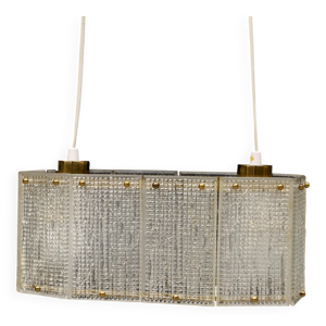 plafonnier en verre moulé