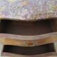 Pair of 2 Louis XV bedside tables - marquetry - 2 drawers - pink marble