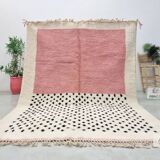 Moroccan rug in natural wool 3 x 2 m