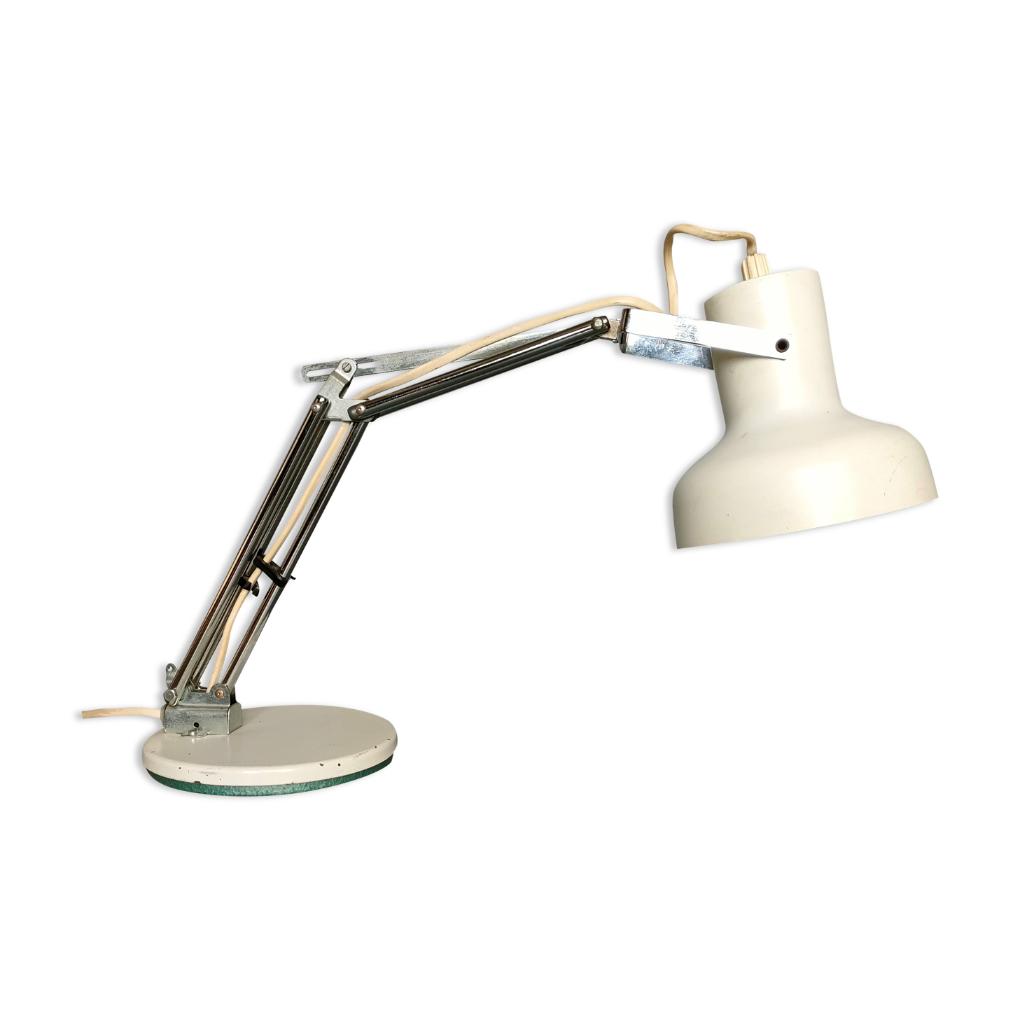Articulated metal desk lamp from the 1950s/1960s