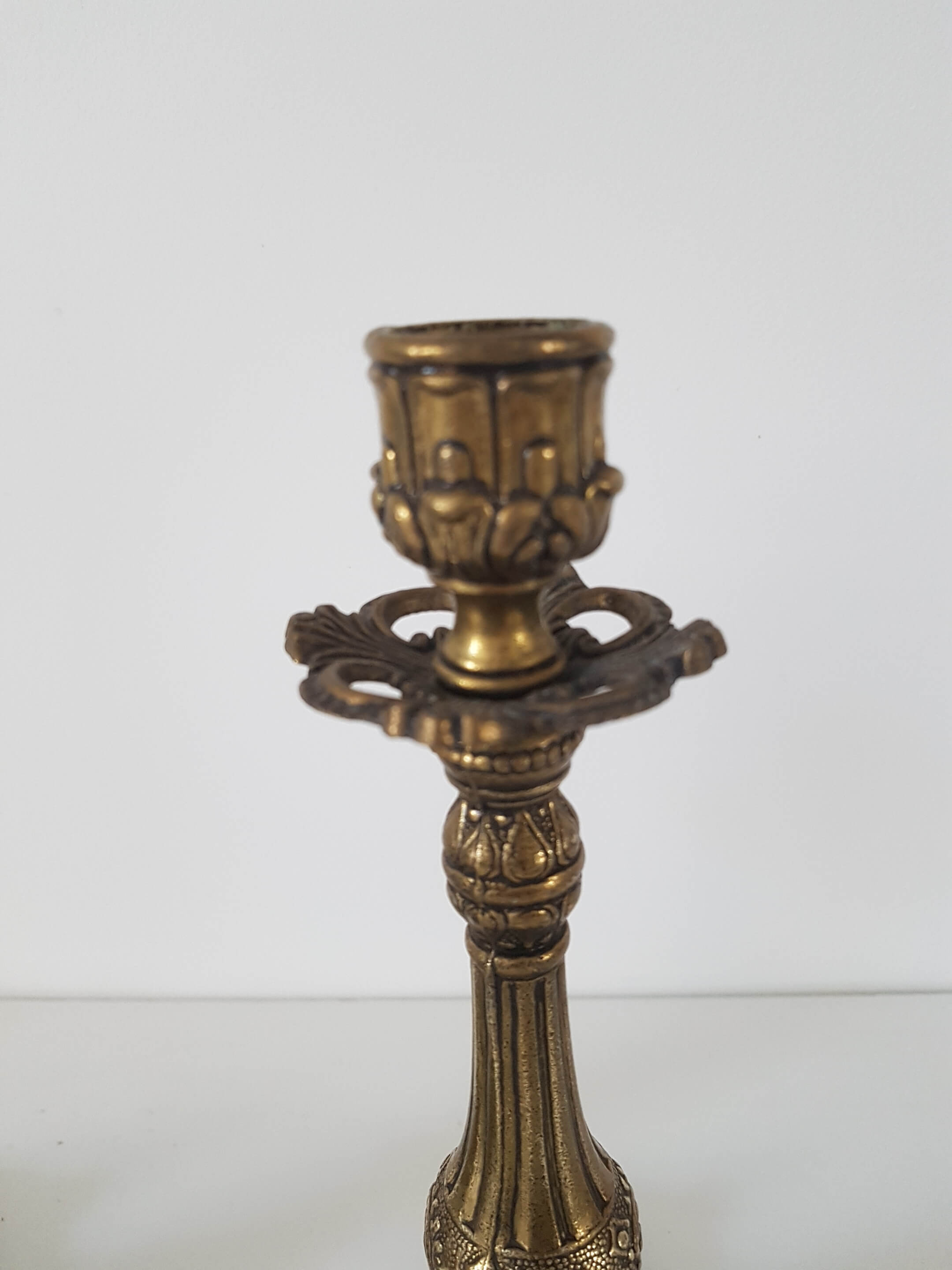 Pair of brass candlesticks