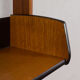 Scandinavian free standing vertical bookcase with a secrtetaire or home office wall unit model Ergo,