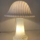 Large mushroom lamp by Peill & Putzler in zebra glass