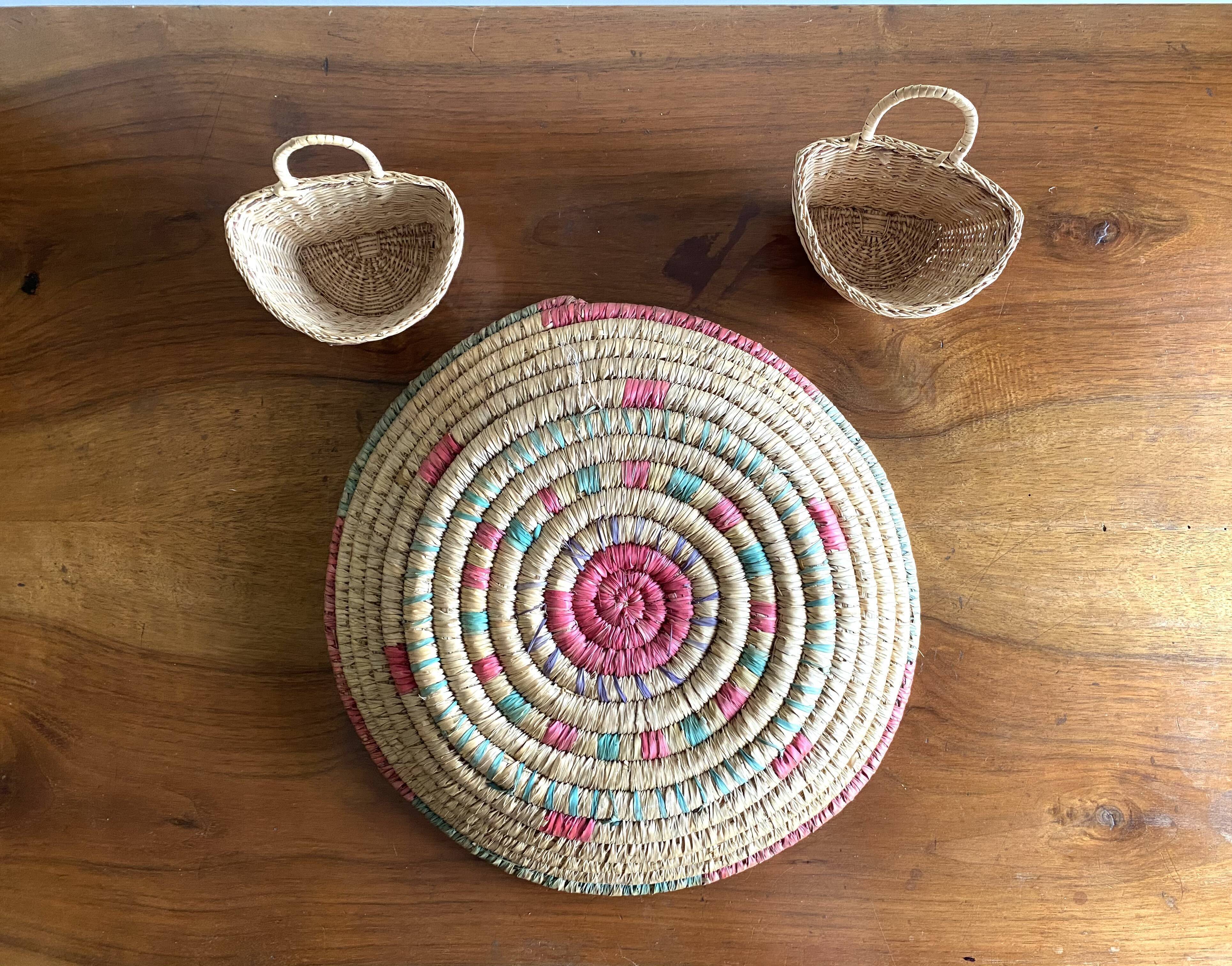 African braided basket