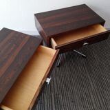 Pair of nightstands in the 1970s rio rosewood