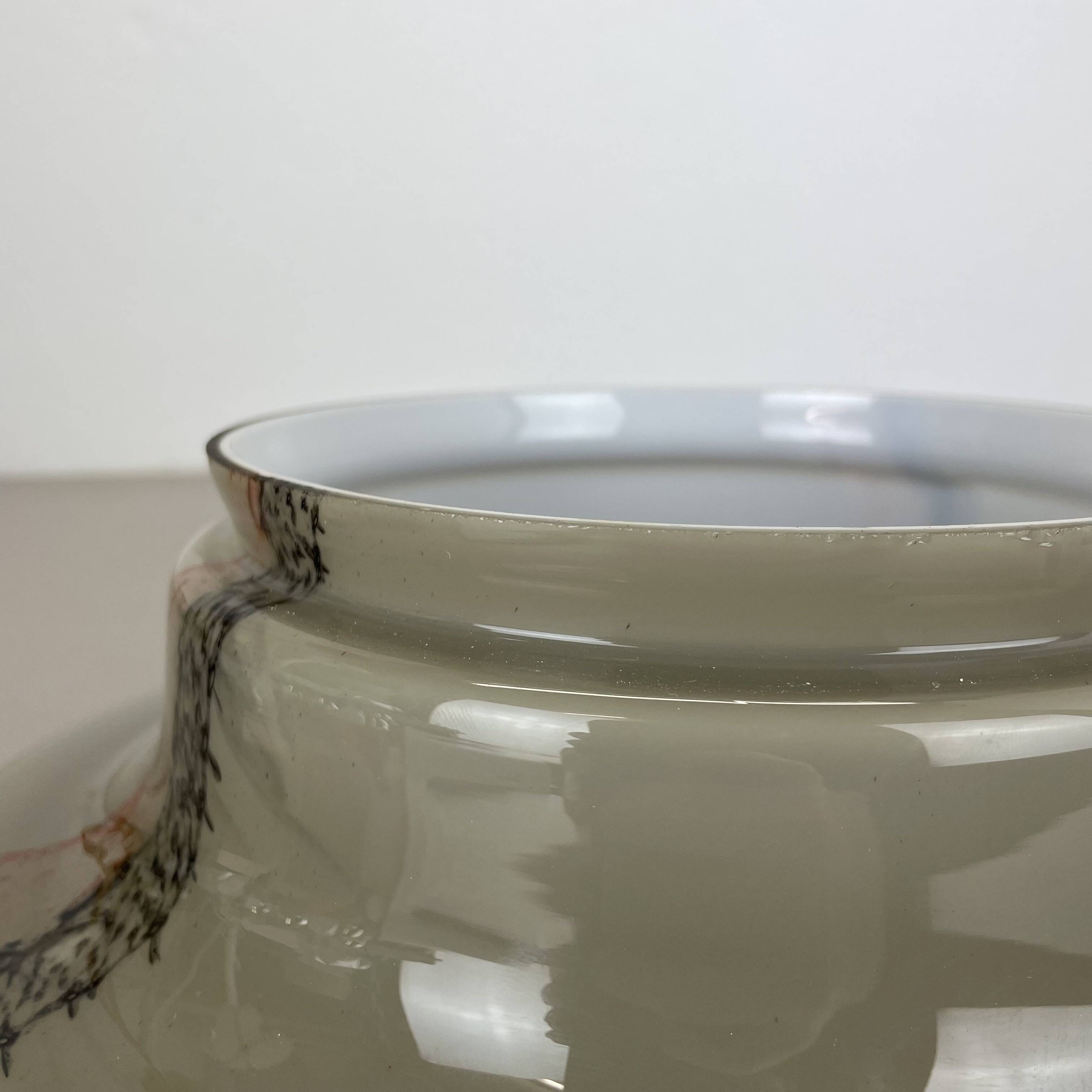 Abstract "cirrus" glass sconce wall light by peill & putzler, germany, 1980s