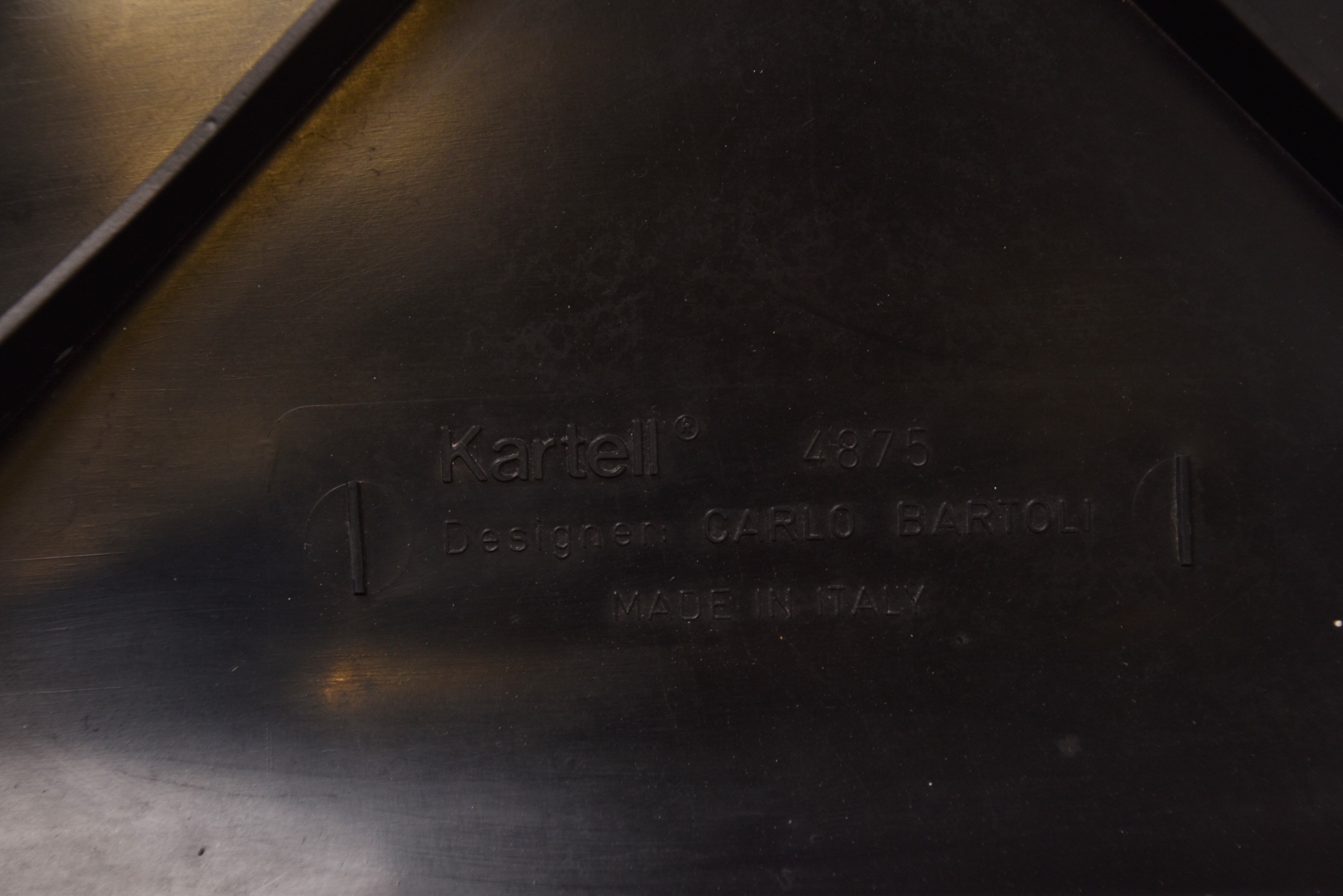 Model 4875 chairs by Carlo Bartoli for Kartell, 1970s