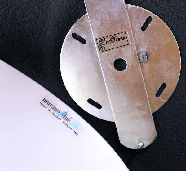 Appliques en verre murano blanc pour ''murano due'' par Carlo Nason Italie