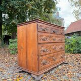 Natural Wood Chest of Drawers from the 18th Century, Foreign Work