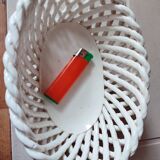 Braided earthenware cup