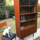 Vintage metal feet modernist showcase bookcase 1960