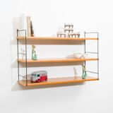 Etagère murale années 60,string, teck