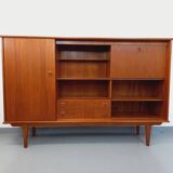 High Scandinavian style vintage teak sideboard from the 60s