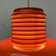 Mid-Century Modern German Space Age Orange Pendant Lamp, 1960s
