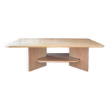 Travertine table, stone coffee table