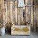 Patinated children's storage bench (renovated)