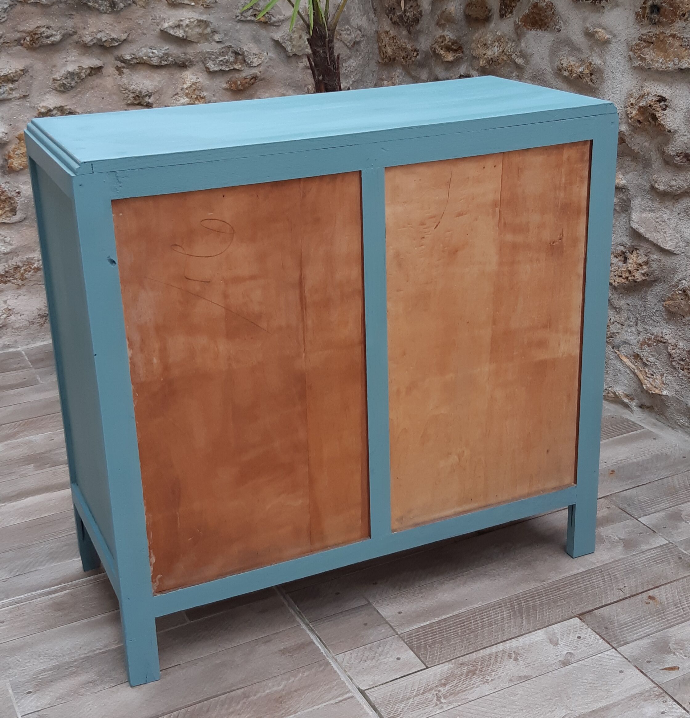 Blue vintage dresser