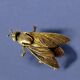 Vintage brass ashtray in the shape of a fly - Made in Italy