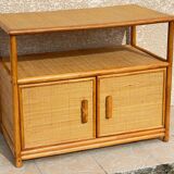 Vintage 80s Bamboo Sideboard
