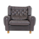 Fauteuil en cuir marron de Vyber République Tchèque 1970s