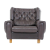 Fauteuil en cuir marron de Vyber République Tchèque 1970s