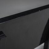 Art Deco French Walnut & Burl Dining Set, 1930s, Set of 7