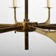 High Quality Ten Armed Brass Chandelier 1960s.