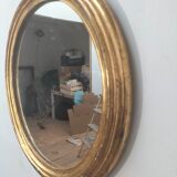 Round golden mirror, 46 cm