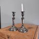 Magnificent pair of bronze candlesticks in Louis XVI style - 1900