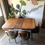 Square dining table revamped