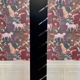 Black steel floor lamp