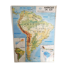 School map,  South America