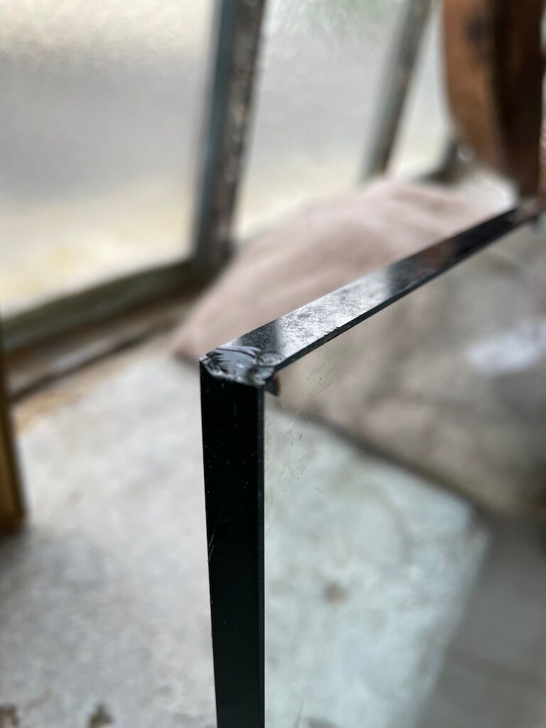Brass chrome coffee table