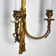 Pair of brass candlesticks, France, 1980