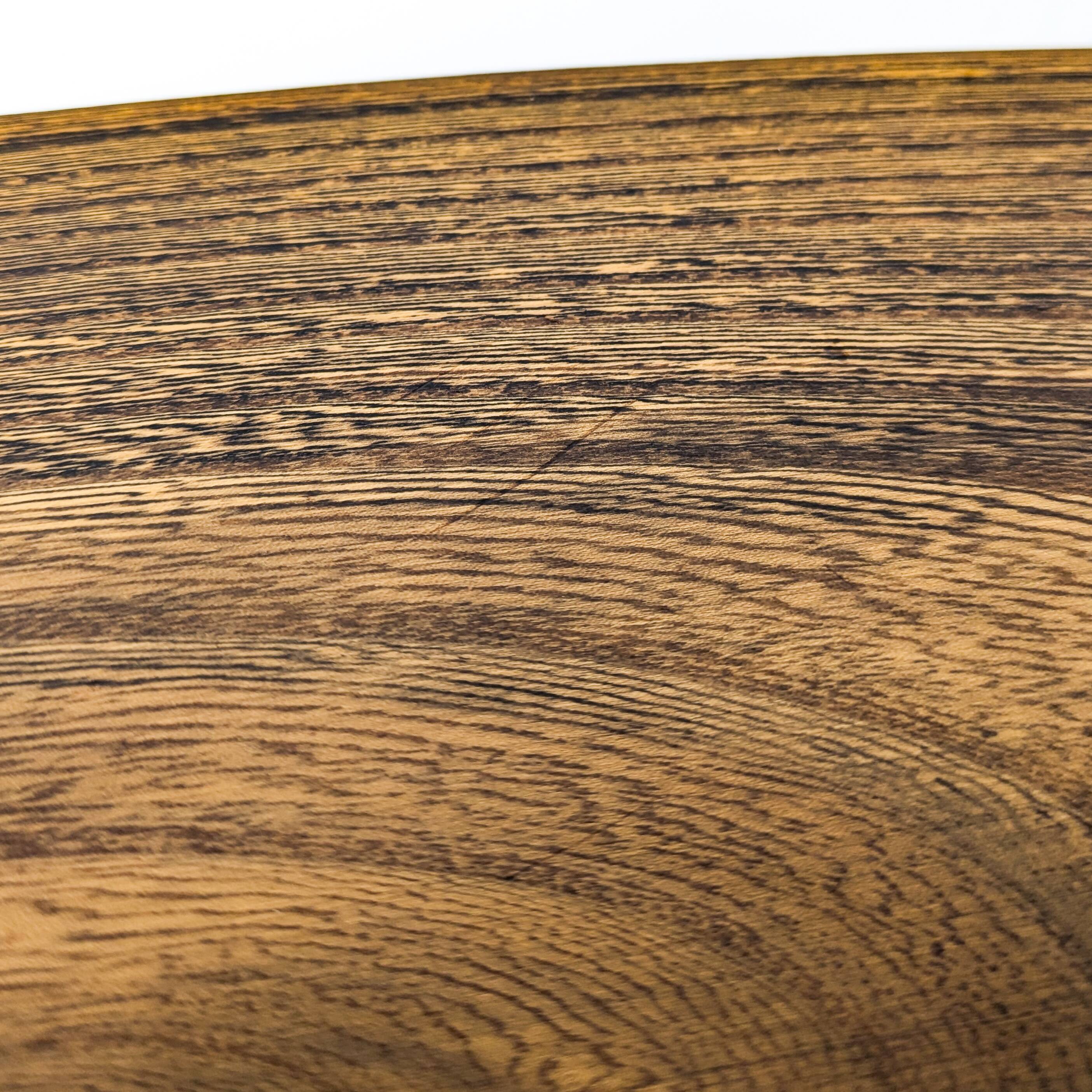 Mid Century Table d'appoint Pouf à fleurs Banc à fleurs Tabouret de chevet Bois massif Brutaliste Vi