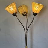 Vintage 1950s floor lamp with 3 flexible lights