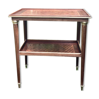 Table à thé/ Table d'appoint - Maqueterie- Louis XVI
