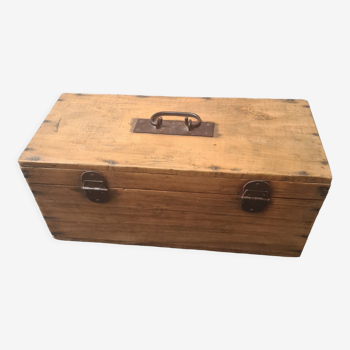 Large antique wooden box