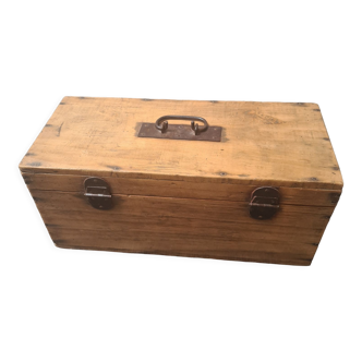 Large antique wooden box