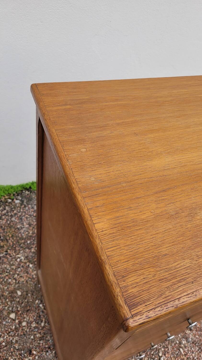 Vintage compass foot chest of drawers - 1950s