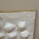 Tableau contemporain texturé relief 3D minimaliste - murmures blancs
