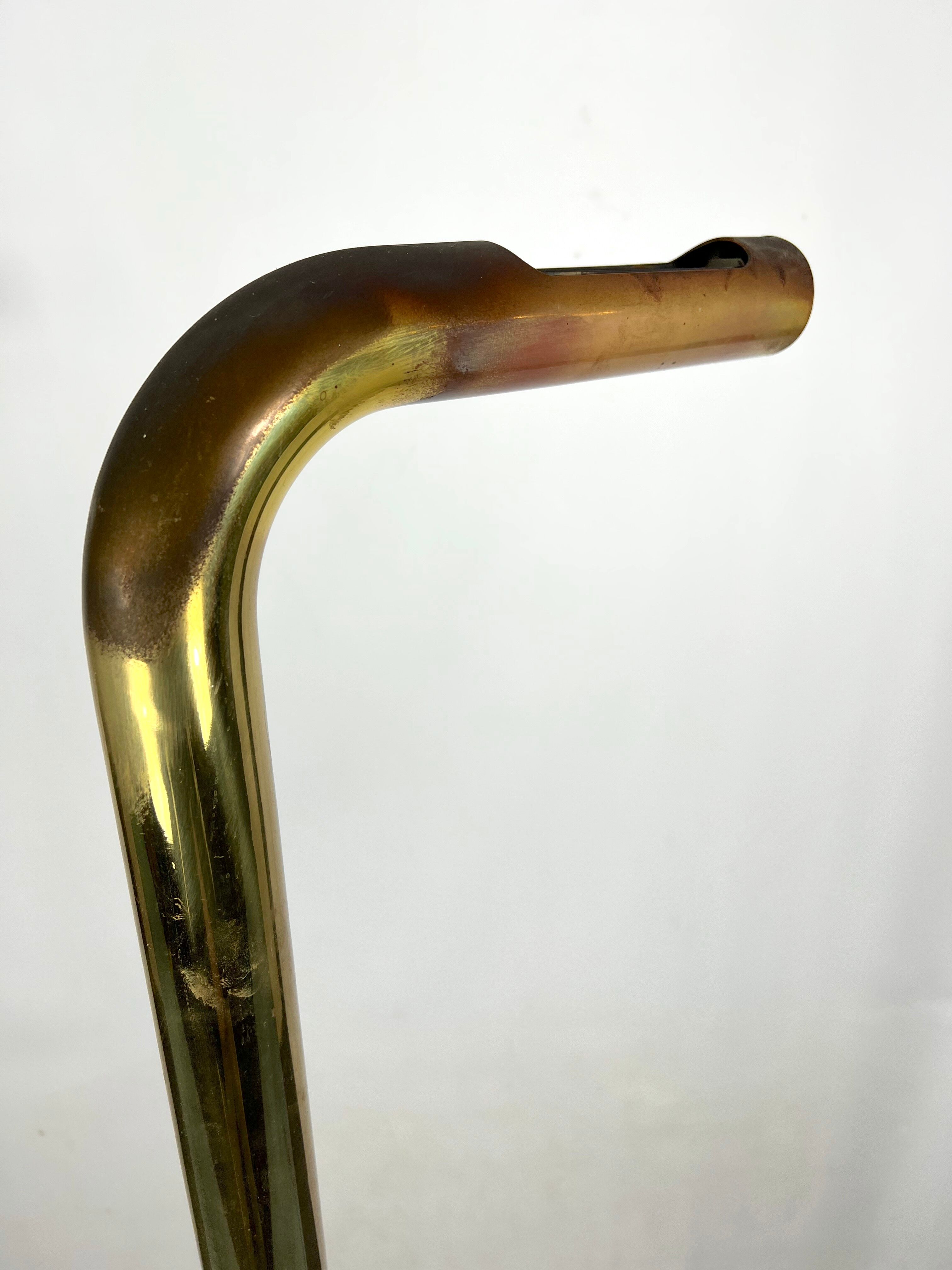 Vintage brass tube floor lam,  Italy 1970