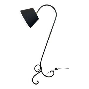 Lampadaire de parquet - noir laiton