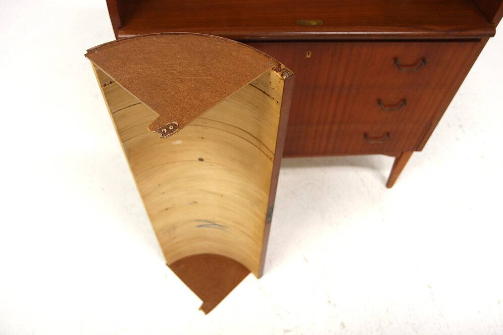 Secrétaire scandinave en acajou, Suède, 1950