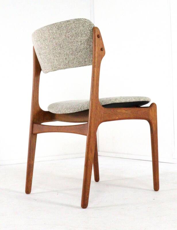 Set of 4 Erik Buch chairs for O.D. Møbler model 49 'Bur' - danish design