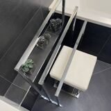 Chrome Seat & Towel Holder Set