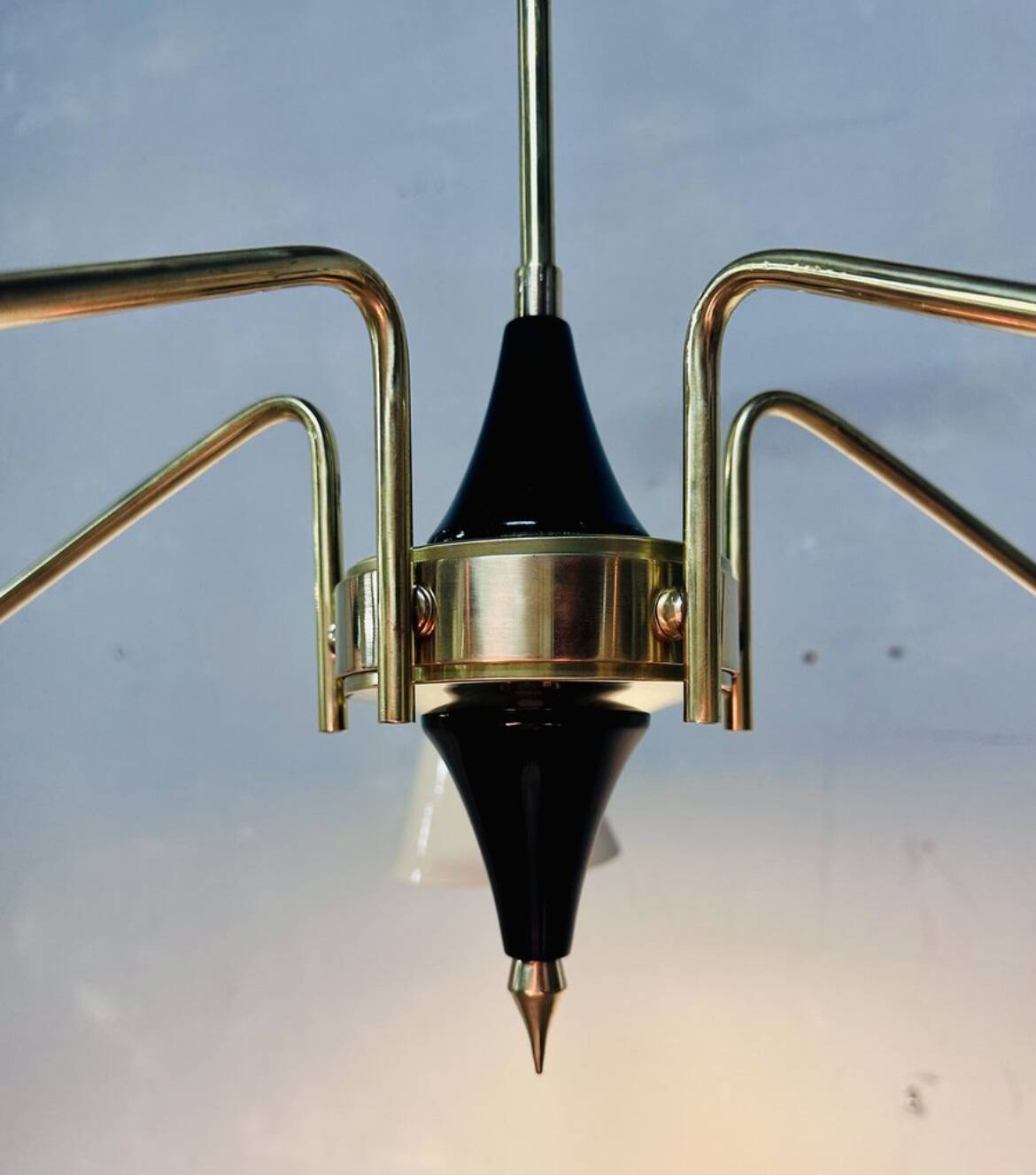 Lampada a sospensione vintage, anni '60