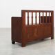 Modernist Art Deco bench with lift-top storage seat in solid oak, Belgium